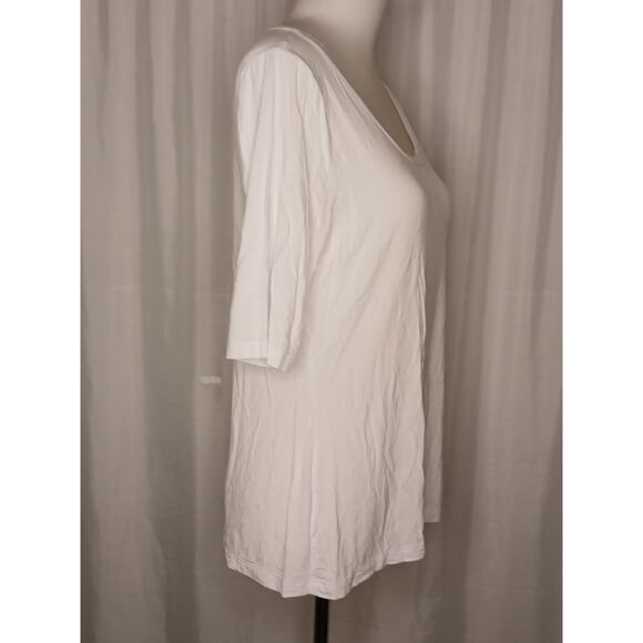 Bodycode Scoop Neck Half Sleeve Classic T-shirt Ballet Tee White Large - Picture 9 of 9